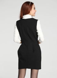 韓范小香風玫瑰花釘珠連衣裙 甜美修身，演繹時尚優(yōu)雅